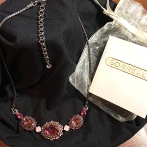 Sorrelli Pink Swarovski  Crystal Necklace NWOT